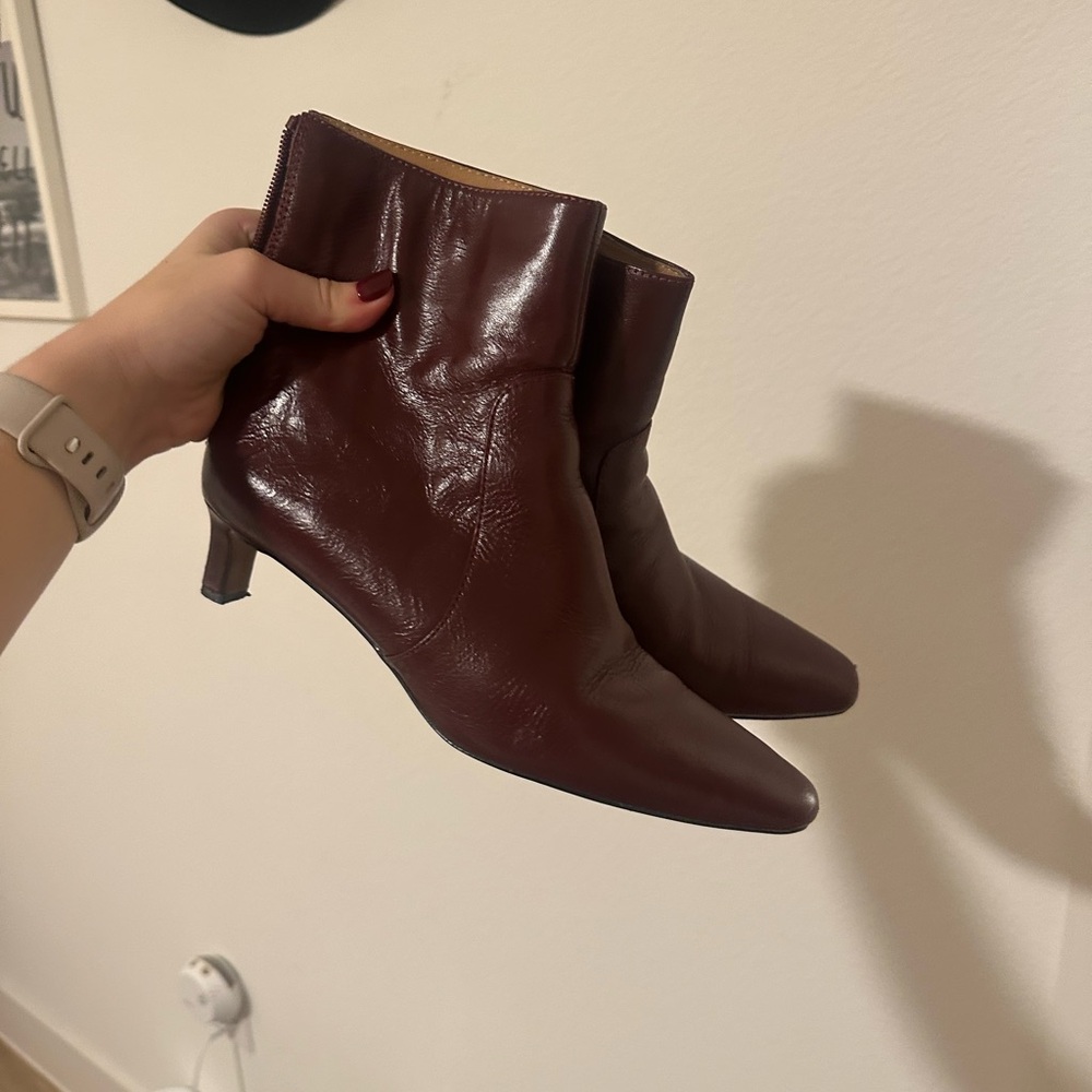Madewell Burgundy Ankle Boots